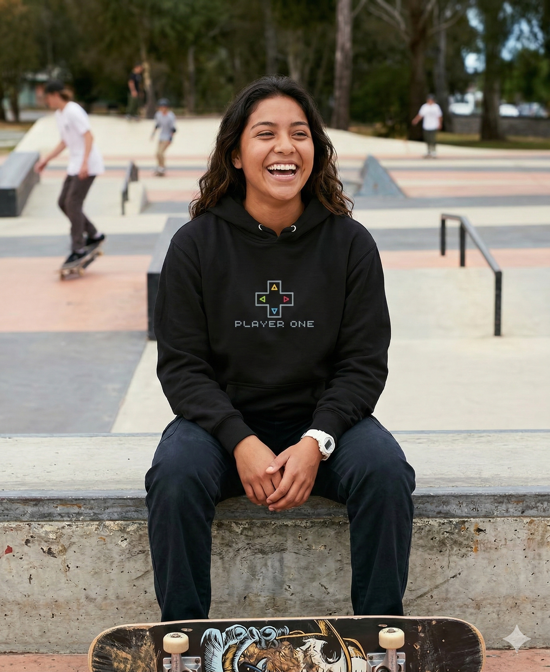 Sudadera Gamer “PLAYER ONE” Minimalista | Diseño Streetwear BQPIXEL