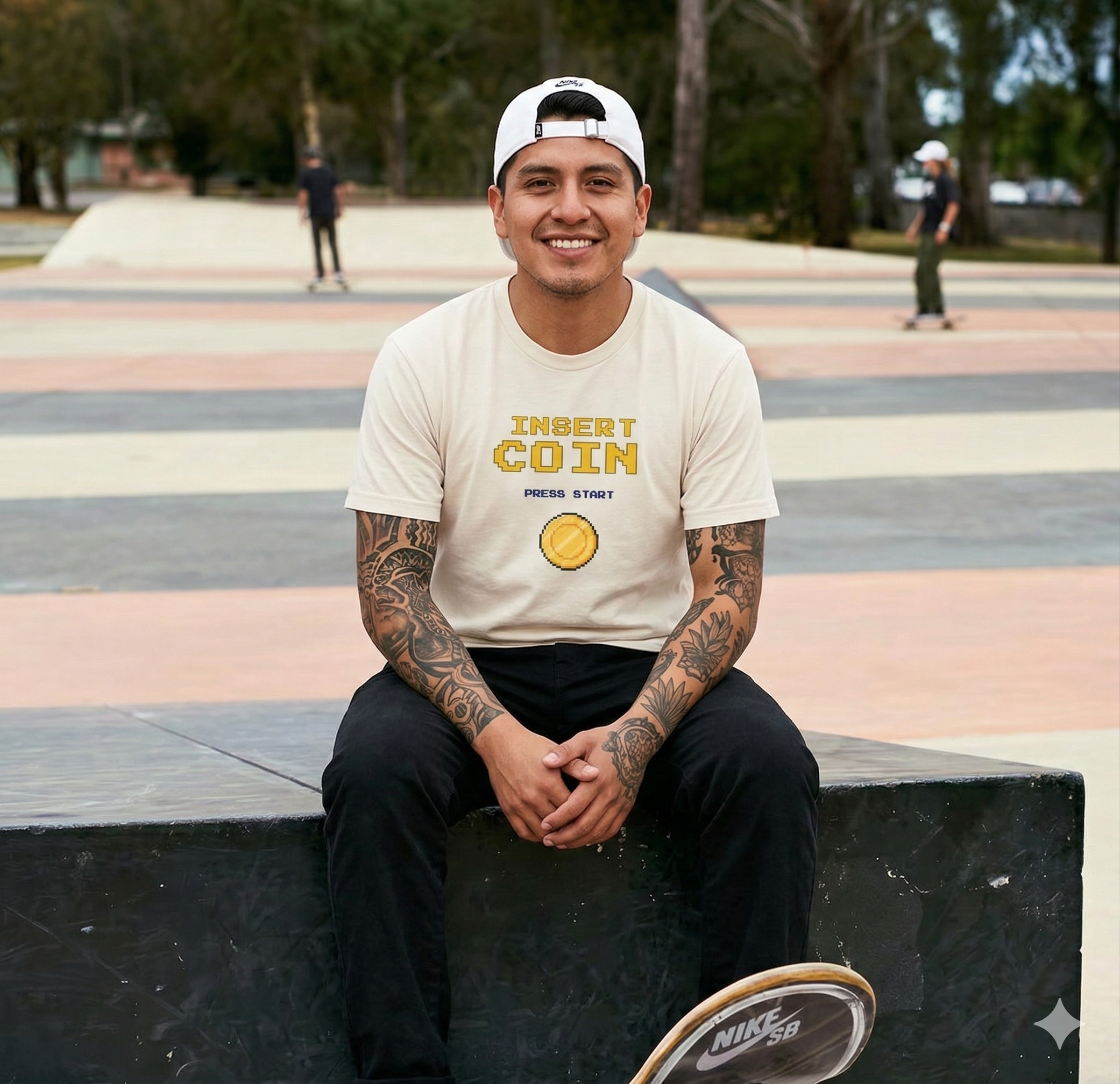 Playera Gamer “INSERT COIN” Retro Arcade | Pixel Art 8-Bit BQPIXEL