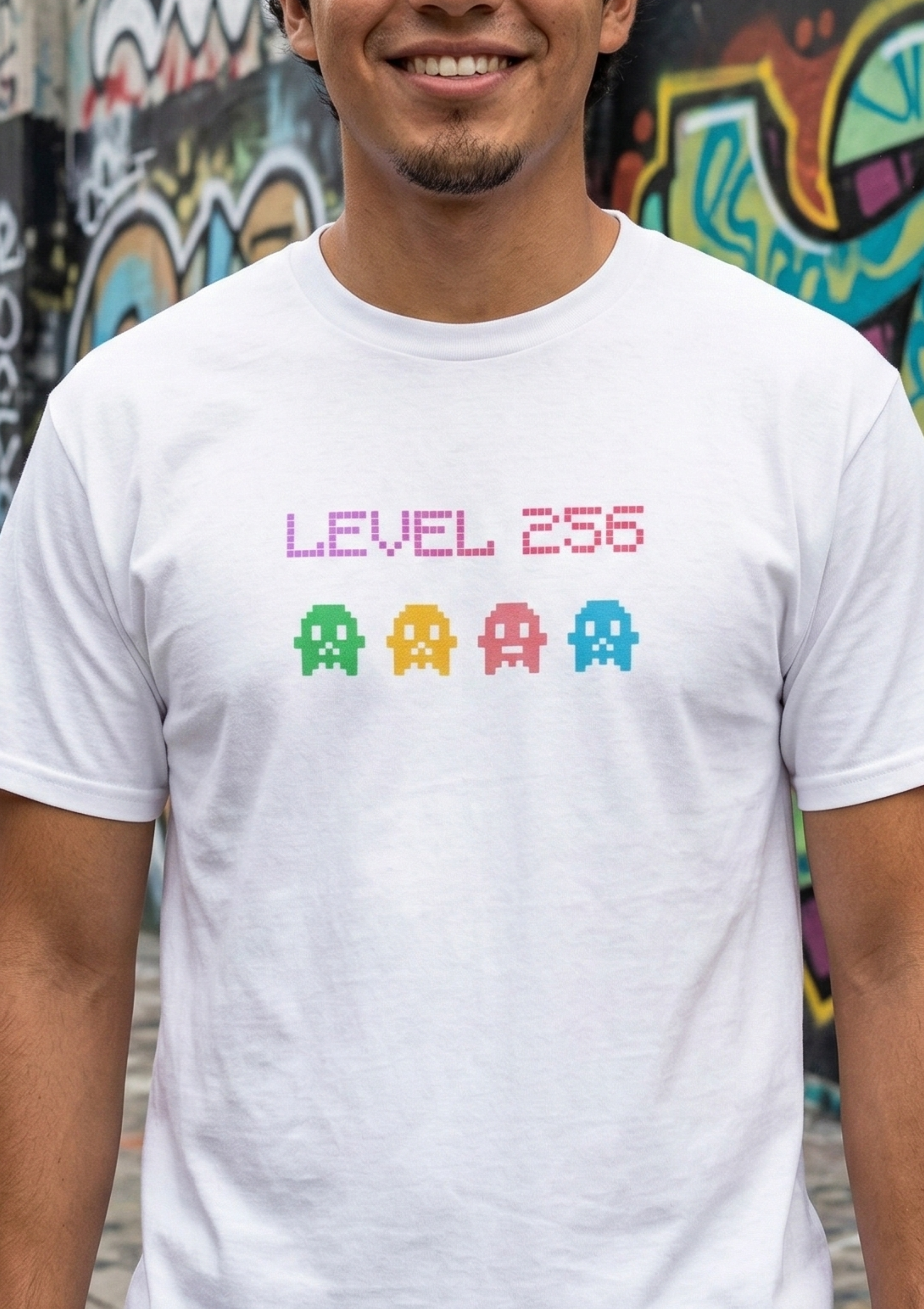 Playera Gamer Retro “Level 256” | Pixel Art Nostalgia Gaming | BQPIXEL