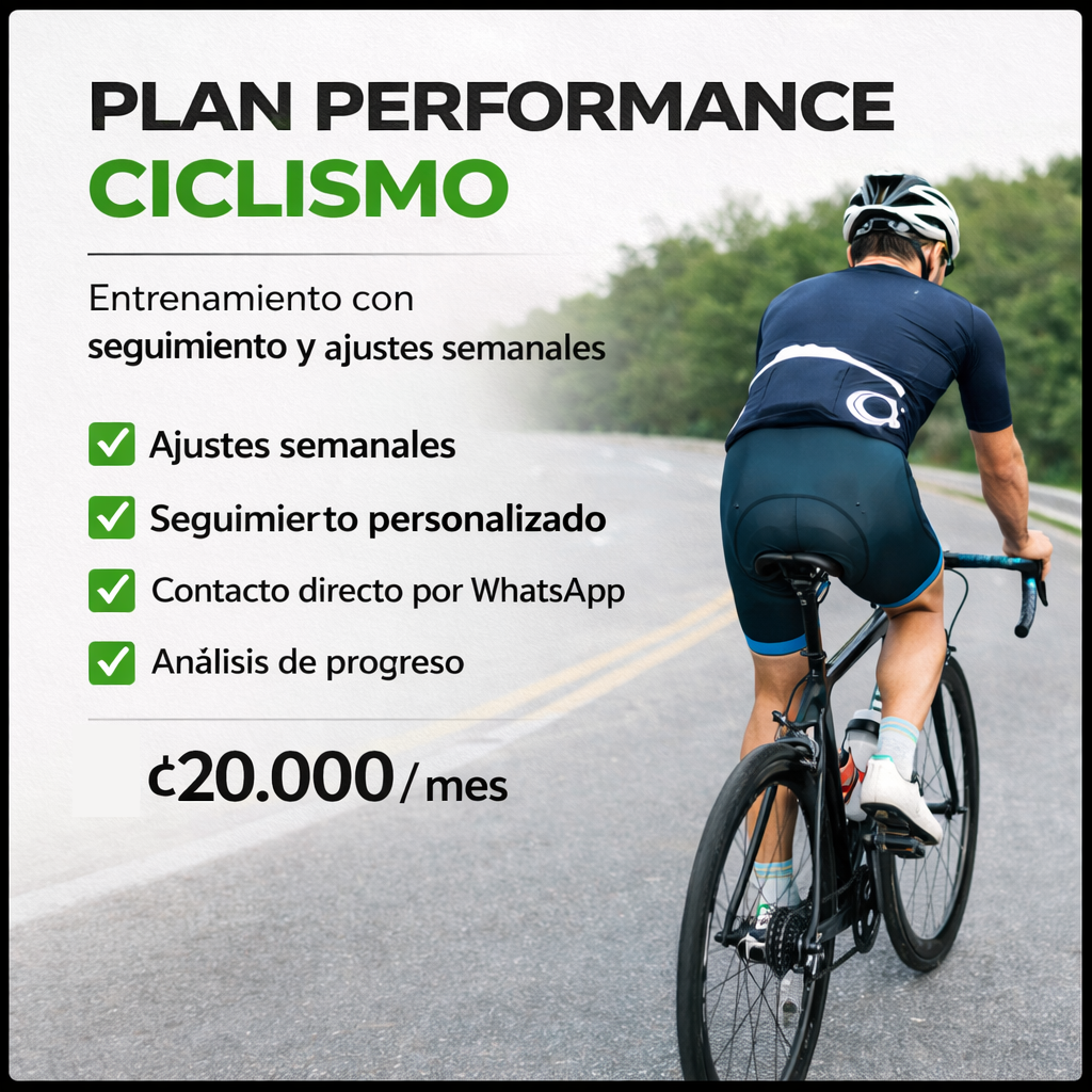 🥇 Plan Performance Ciclismo
