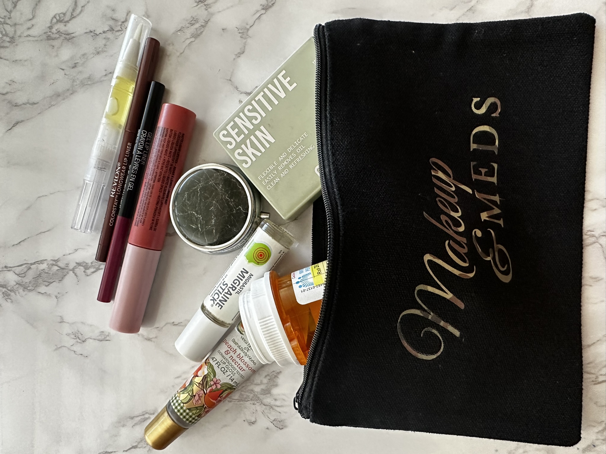 Makeup & Meds Pouch