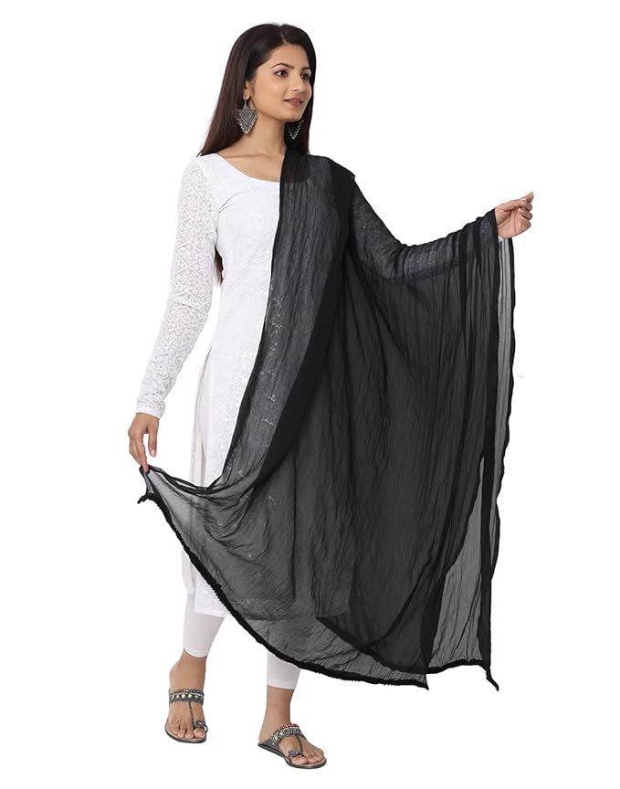 Nazmeen Plain Chiffon Dupatta – 2.25 Meters | 5 Pcs Combo per color | Rs 400 (Per Pcs 80 (pack of 5)) |