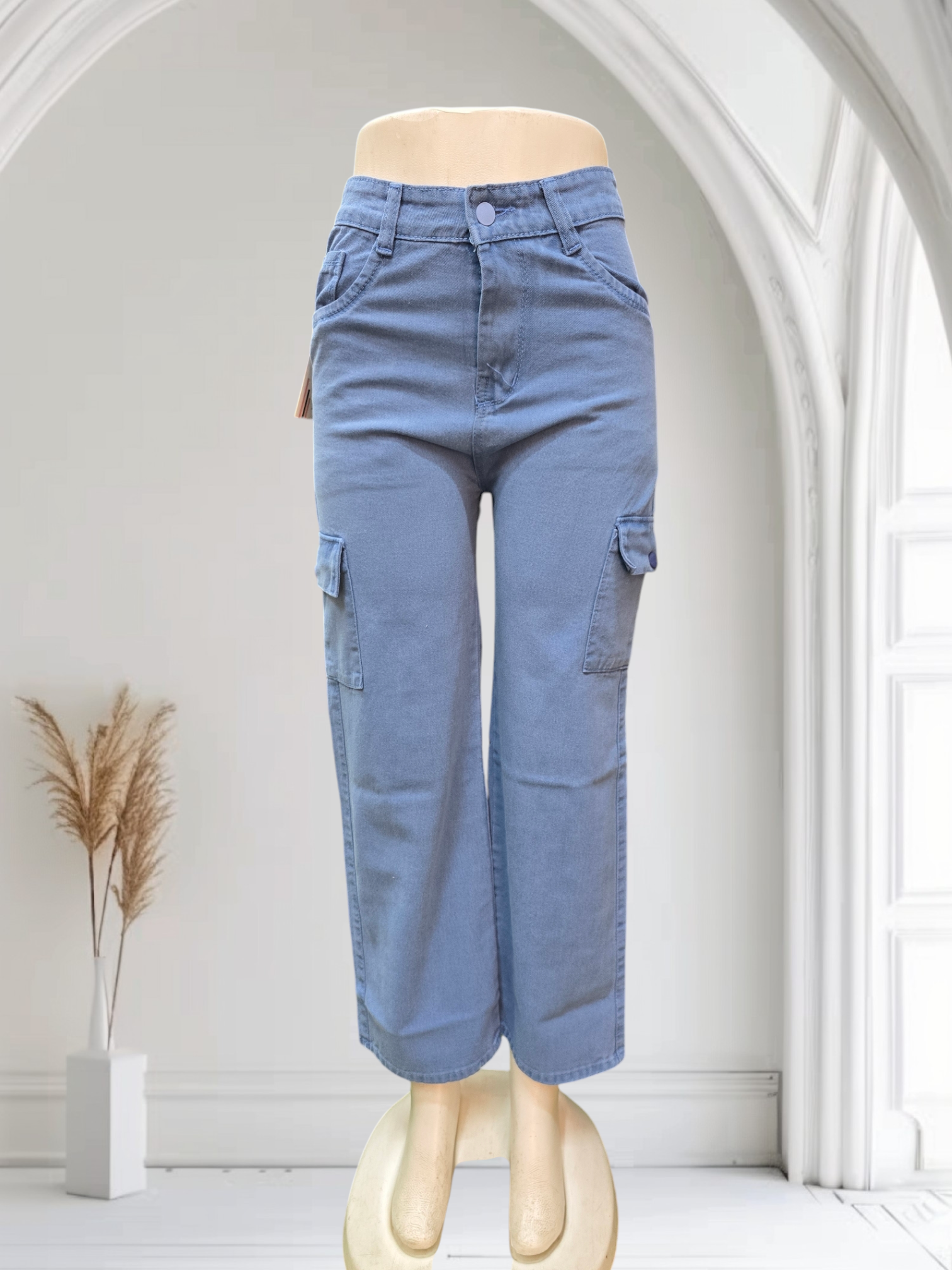 Women's Baggy Cargo Jeans – Oversized Wide-Leg  | 28-30-32 Combo | Rs 1200 (Per Pcs 440 (pack of 3)) |