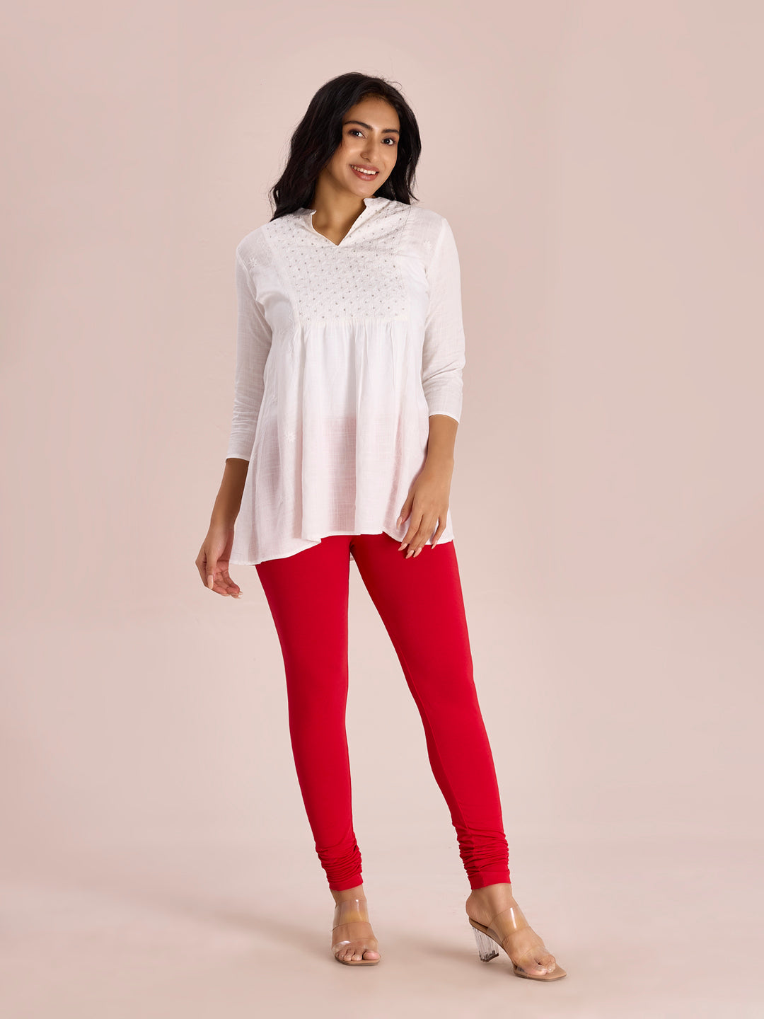 Premium Cotton Full-Length Leggings | 4-Way Stretch | Breathable |  Rs 840 (Per Pcs 168 (pack of 5)) |