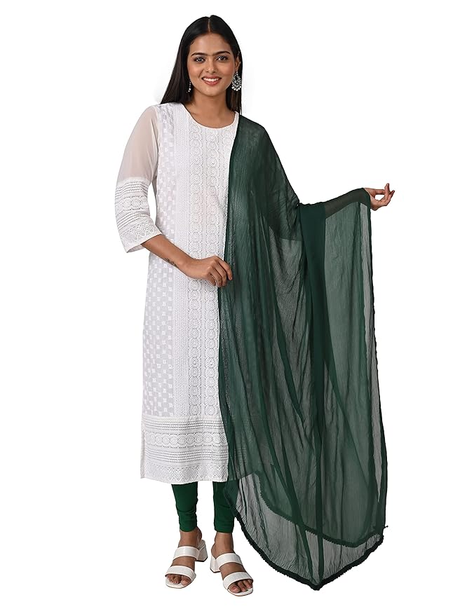 Nazmeen Plain Chiffon Dupatta – 2.25 Meters | 5 Pcs Combo per color | Rs 400 (Per Pcs 80 (pack of 5)) |