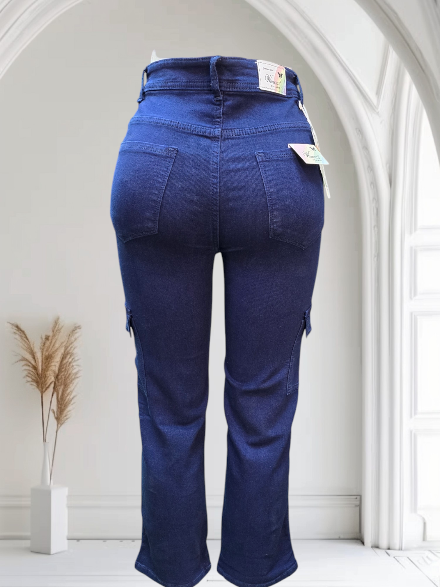 Women’s Straight Fit Cargo Jeans  | 28-30-32 Combo | Rs 1200 (Per Pcs 400 (pack of 3)) |