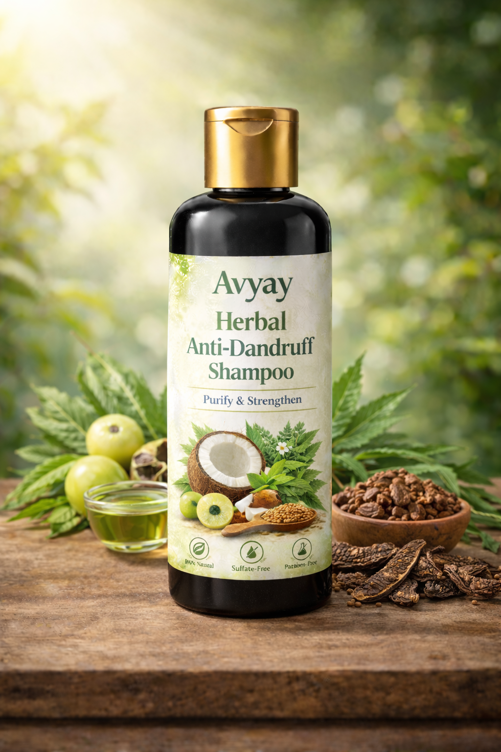 Avyay Herbal Anti-Dandruff Shampoo