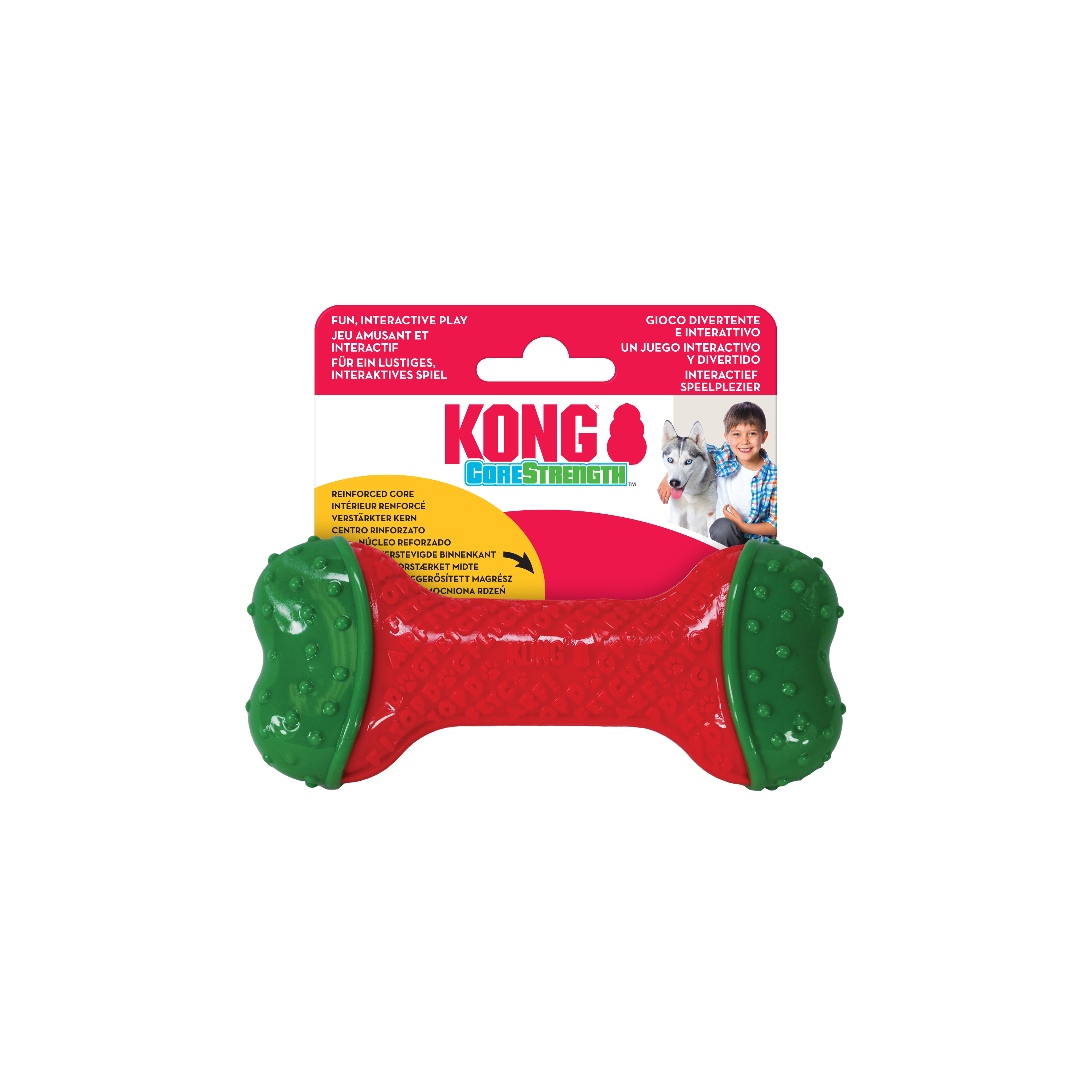 Kong Holiday CoreStrength Bone Dog Toy (2 Sizes)