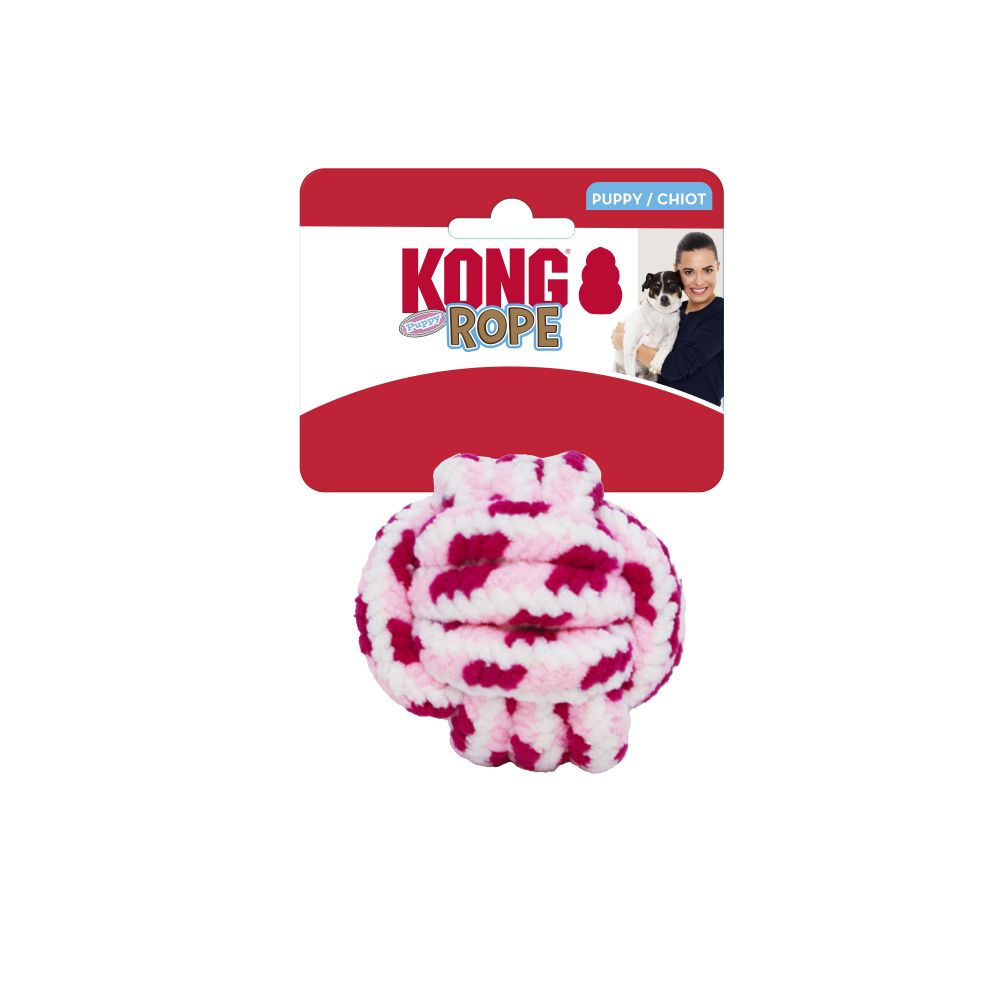 Kong Puppy Rope Ball (2 Sizes)