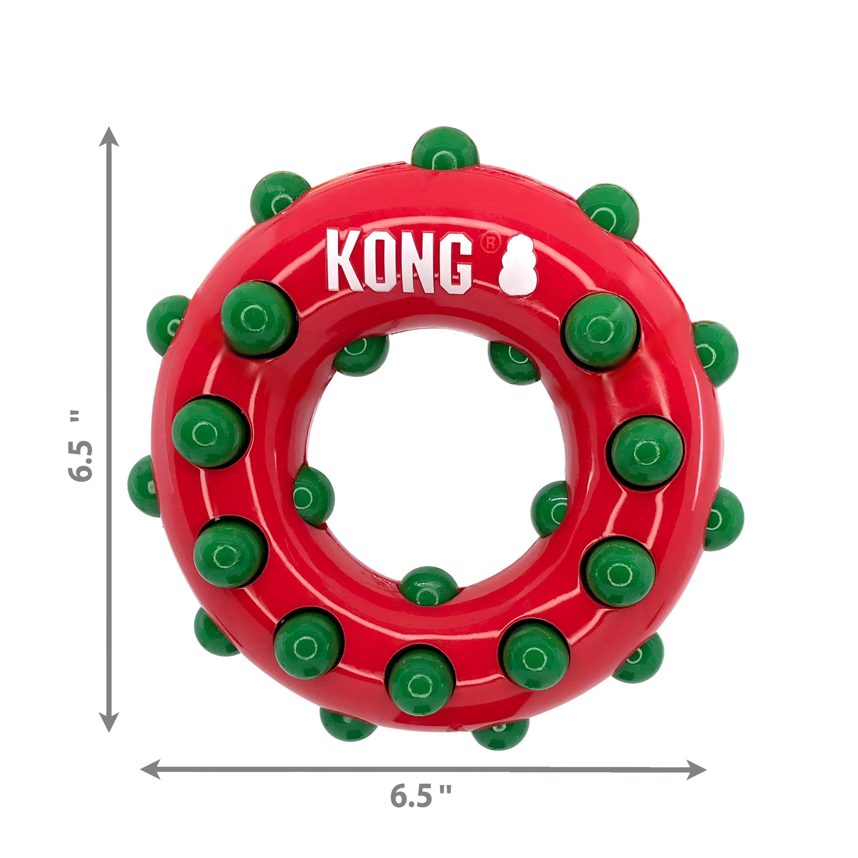 Kong Holiday Dotz Ring Dog Toy (Large)