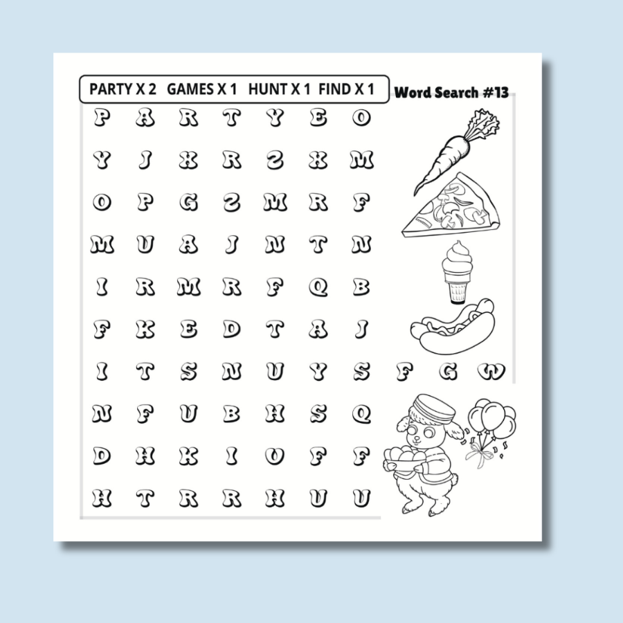 Clara Ellwood:  Cozy Word Search Colouring Book - Easter Pals