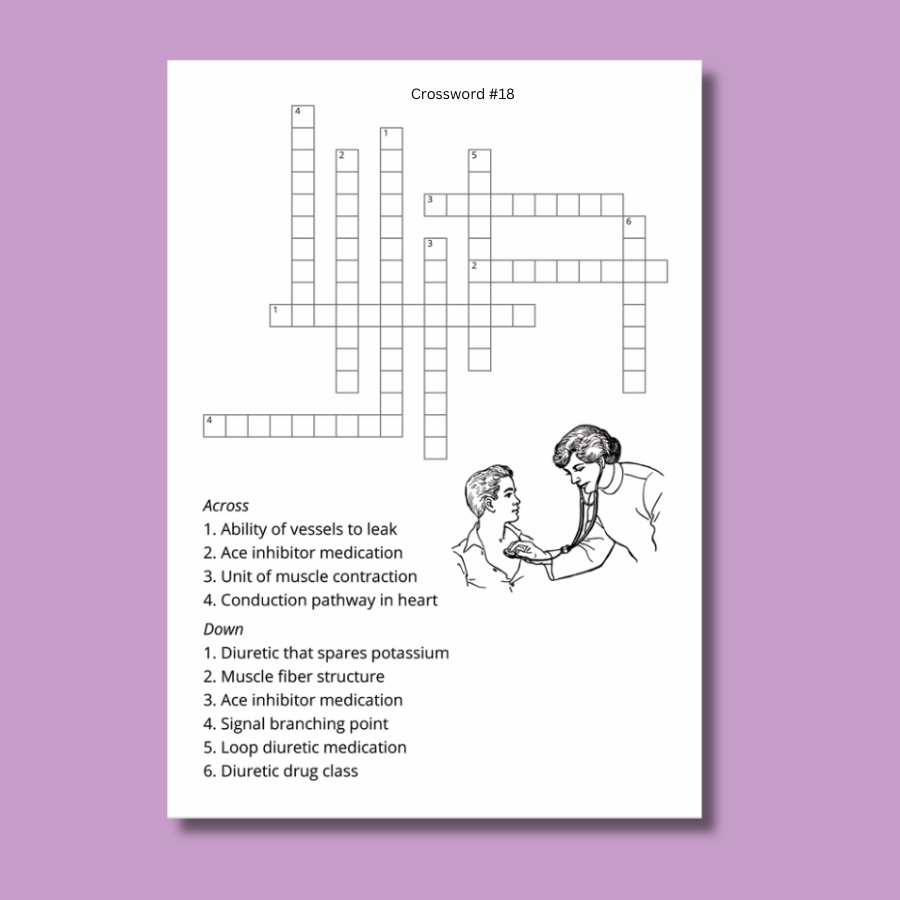 4. Audra Sinclair: Medical Cardiovascular Crossword