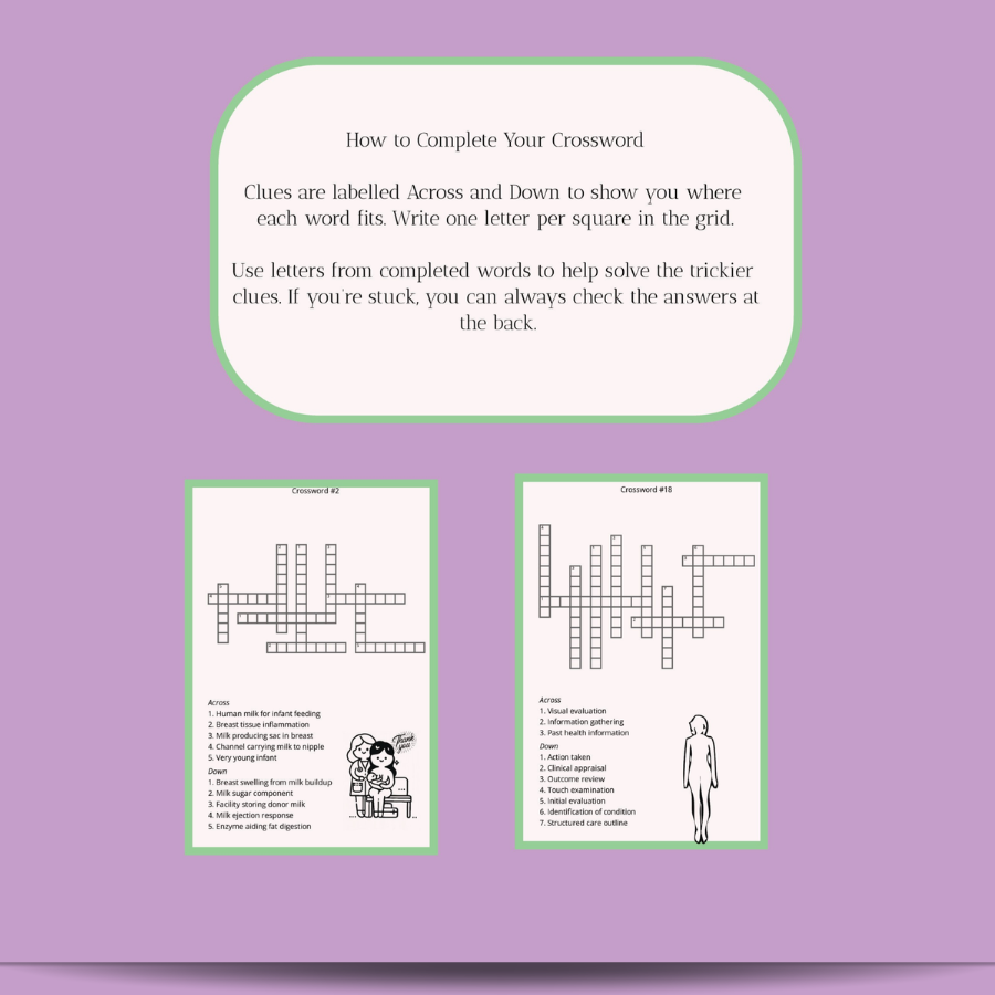 3. Audra Sinclair:  Lactation Consultant Crosswords