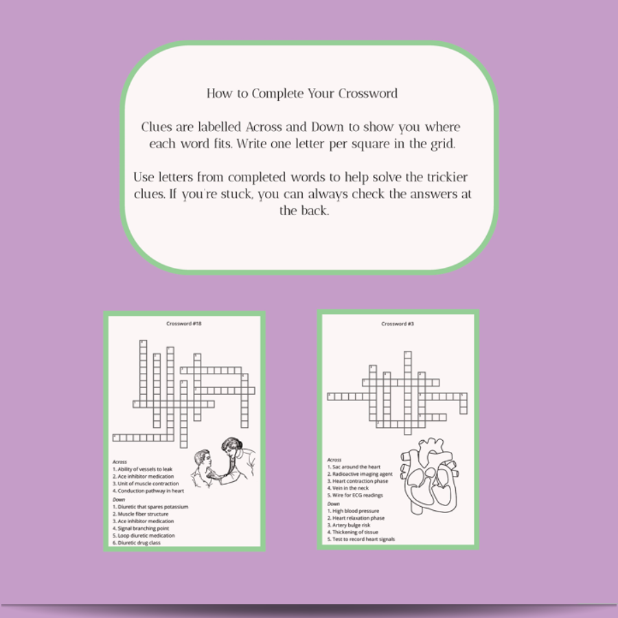 4. Audra Sinclair: Medical Cardiovascular Crossword