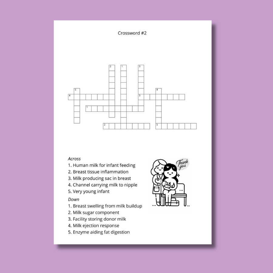 3. Audra Sinclair:  Lactation Consultant Crosswords