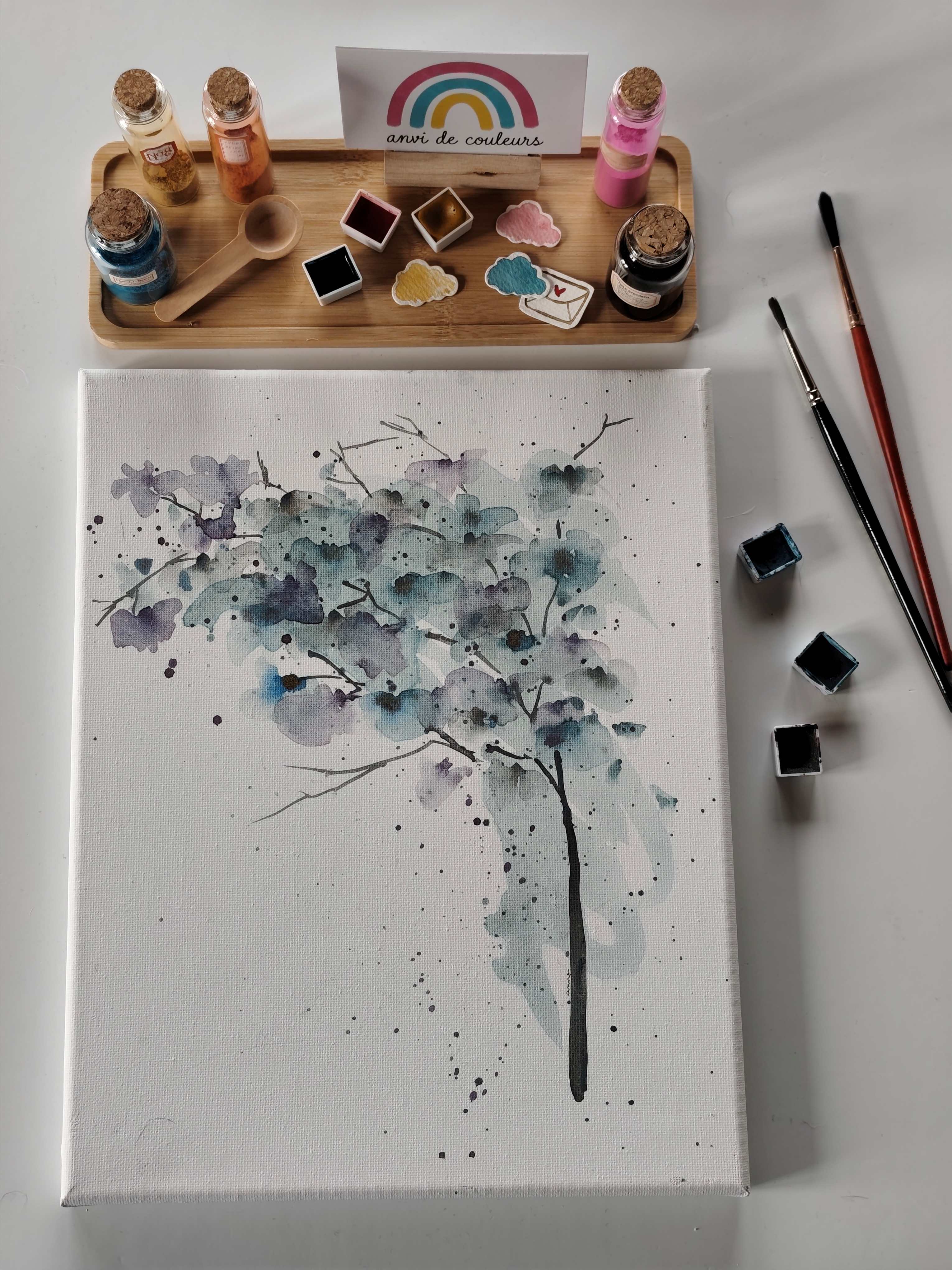 Haiku - cerisier dans la nuit