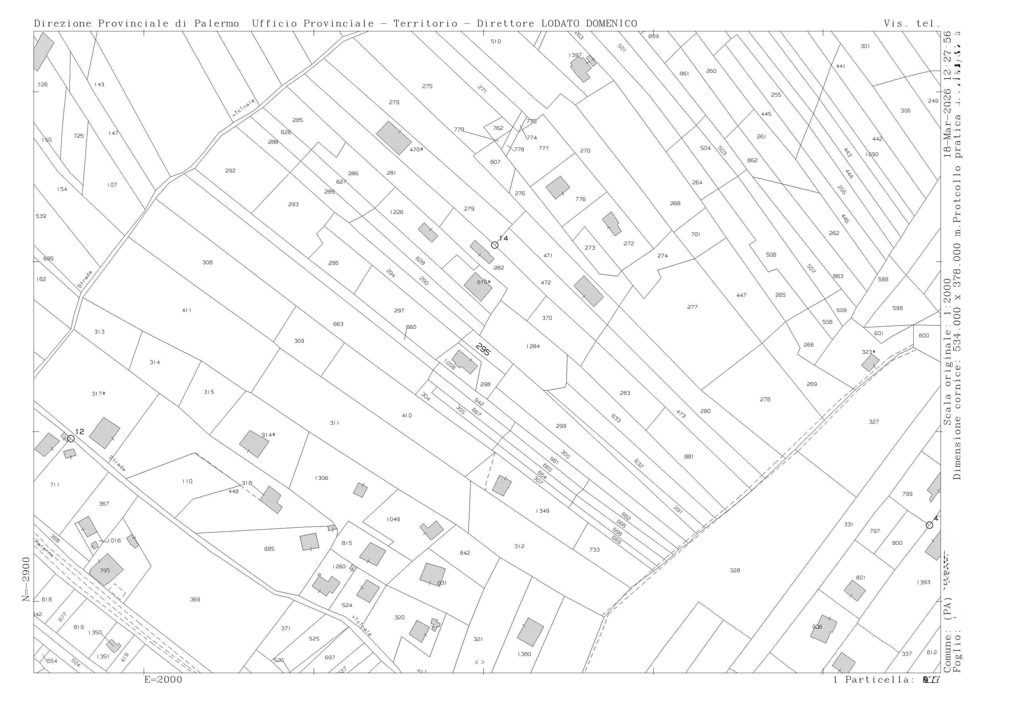 Estratto di Mappa Catastale