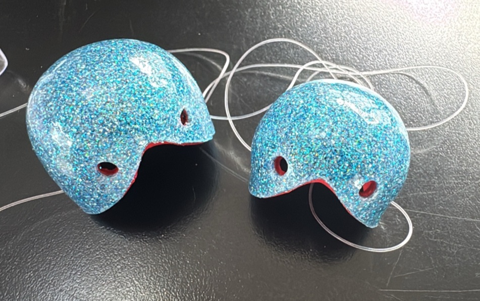 Nariz Látex Glitter Azul