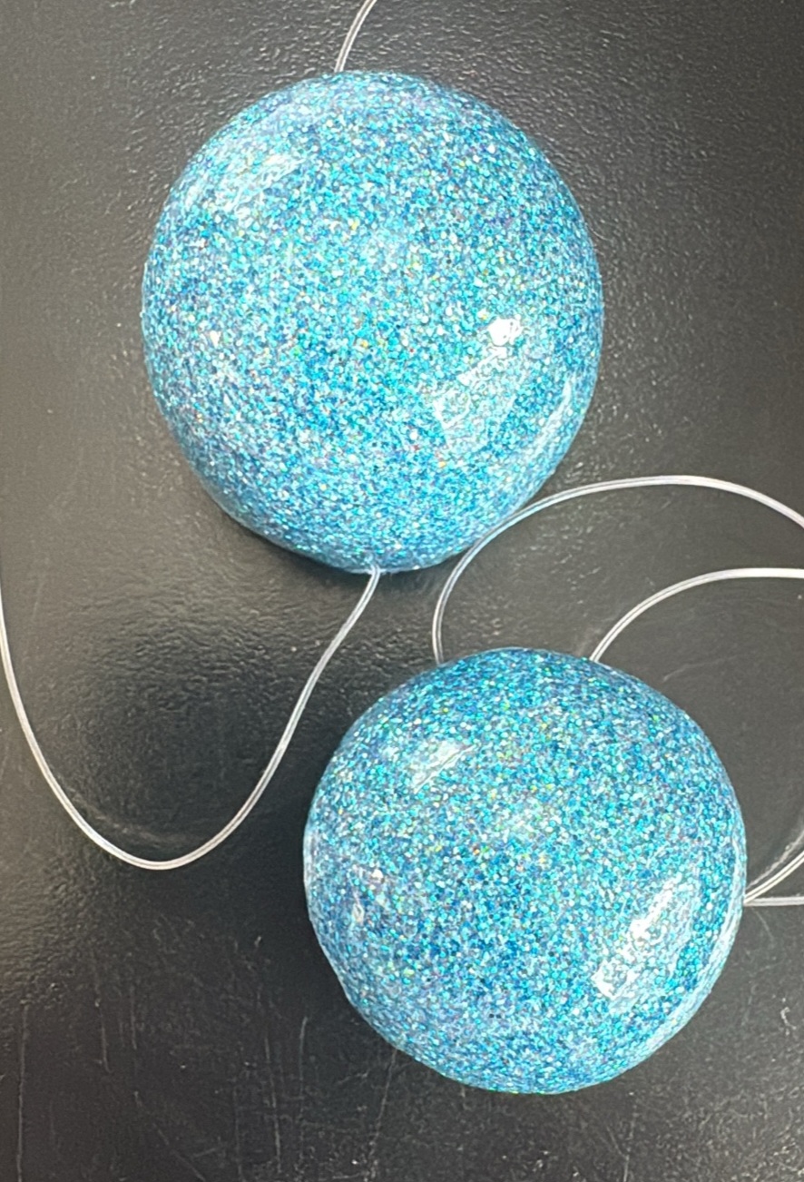 Nariz Látex Glitter Azul