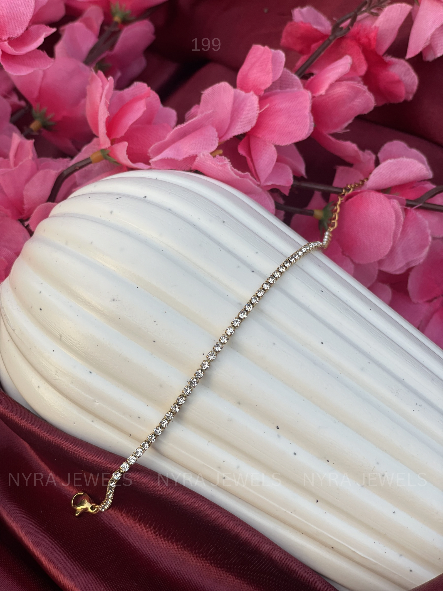 Elegant Stone-Studded Bracelet