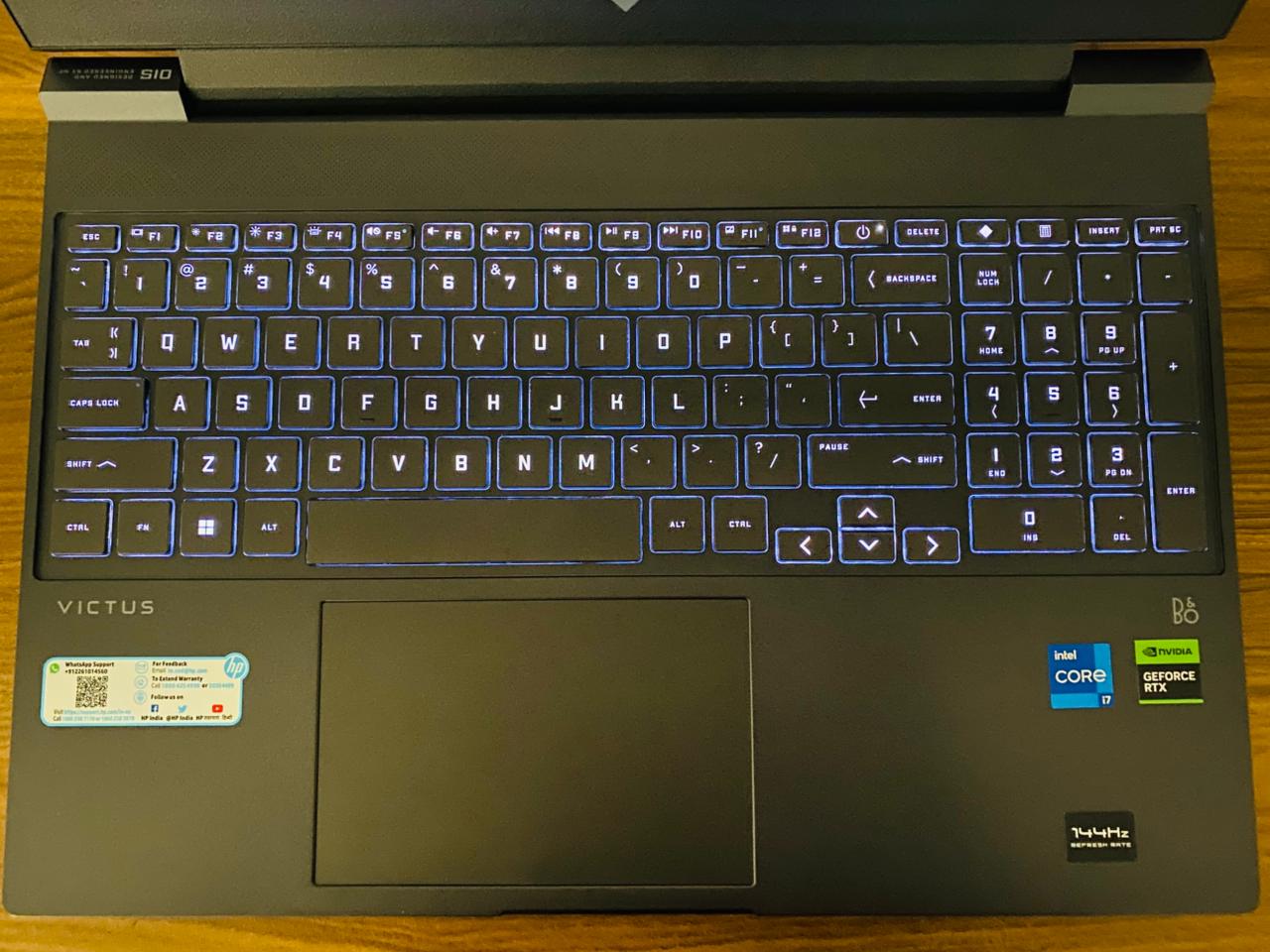 Brand New condition Hp victus Gaming i7-13th Gen Laptop with RTX 4060 8GB Graphics and 512GB SSD win 11 OS and 15.6 IPS 144hz Display