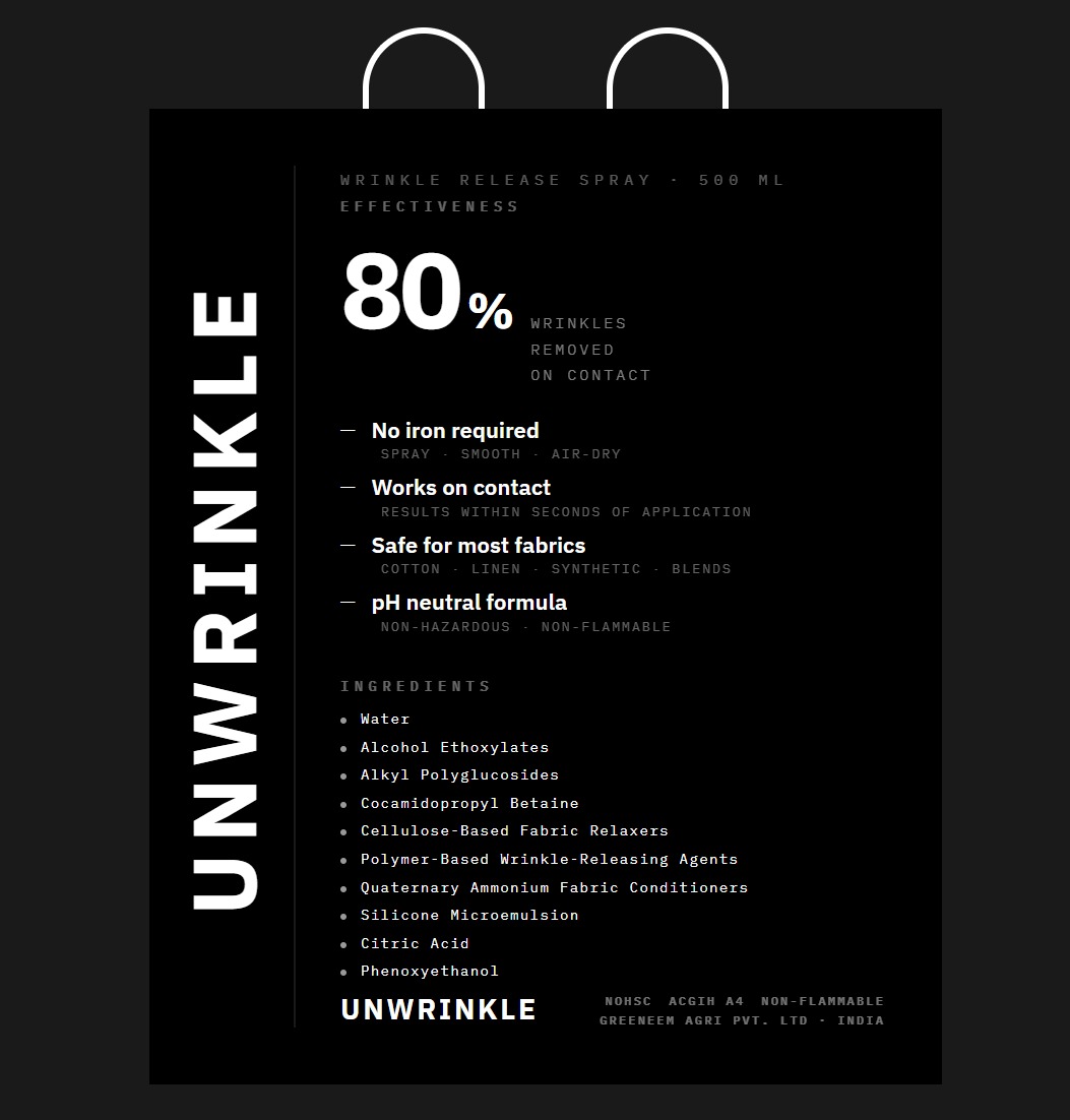 UNWRINKLE Spray Bottle - 500Ml