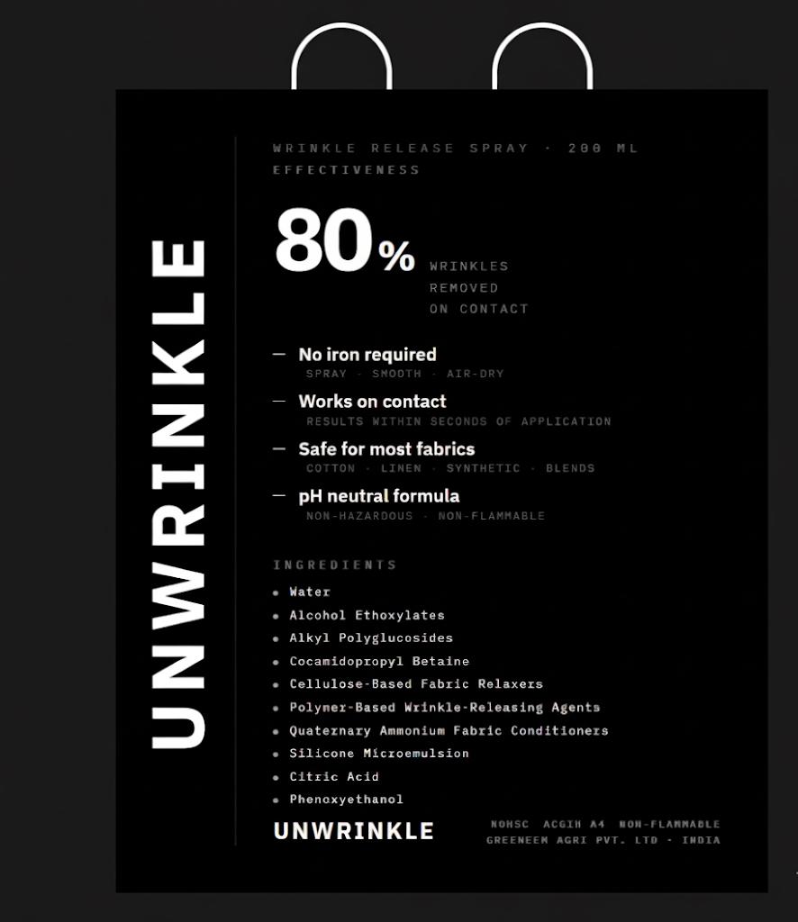 Unwrinkle Spray - 200ML