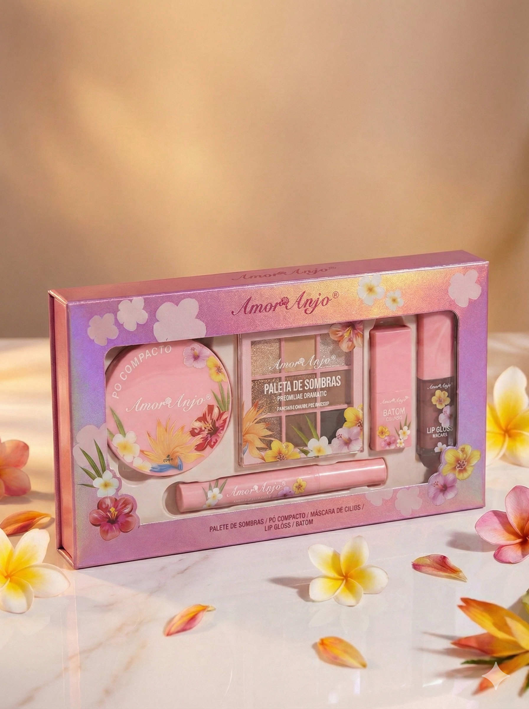 Kit de Maquiagem Completo Jardim Encantado - Amor Anjo