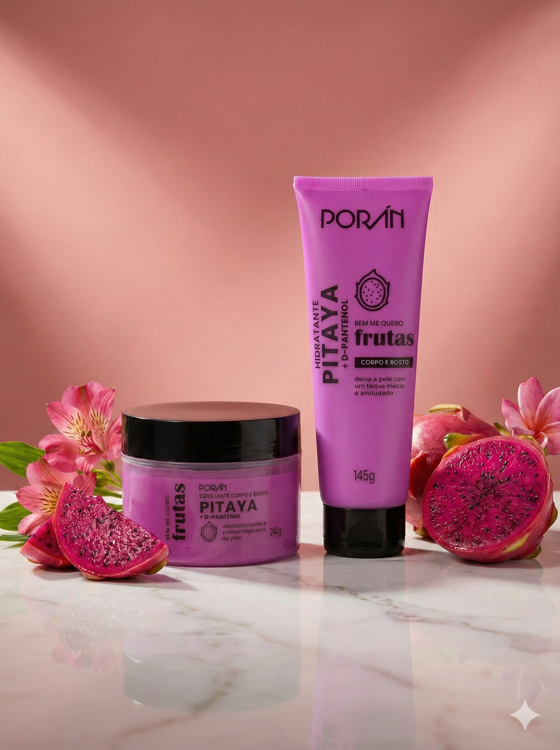 Kit Hidratante + Esfoliante Pitaya - Poran