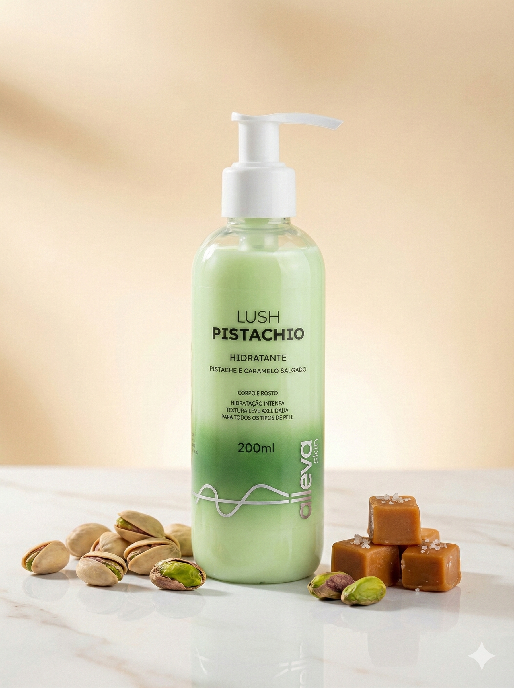 Hidratante Pistache e Caramelo Salgado - Alleva