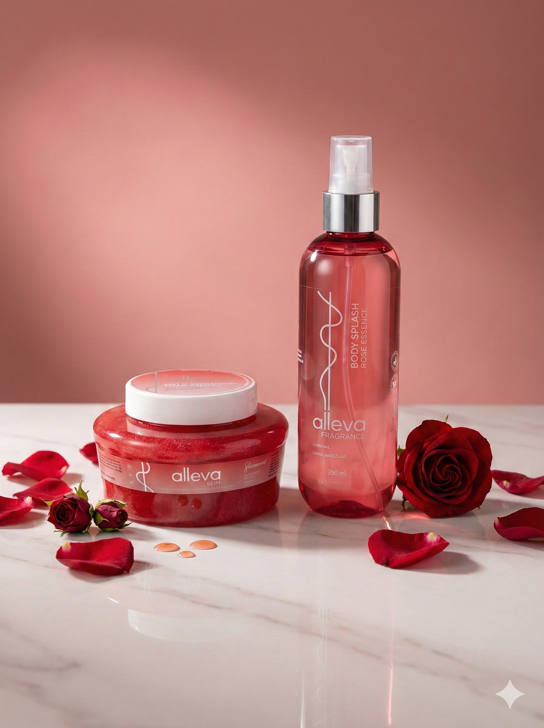 Kit Esfoliante + Body Splash Intense Seduction  - Alleva