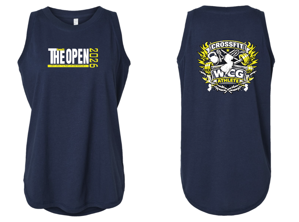 CrossFit Open 2026 High Neck Loose Fit Tank Top