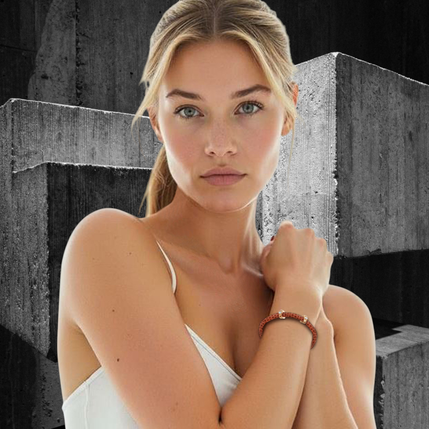 Mocha Brown Leather Bracelet (M079)