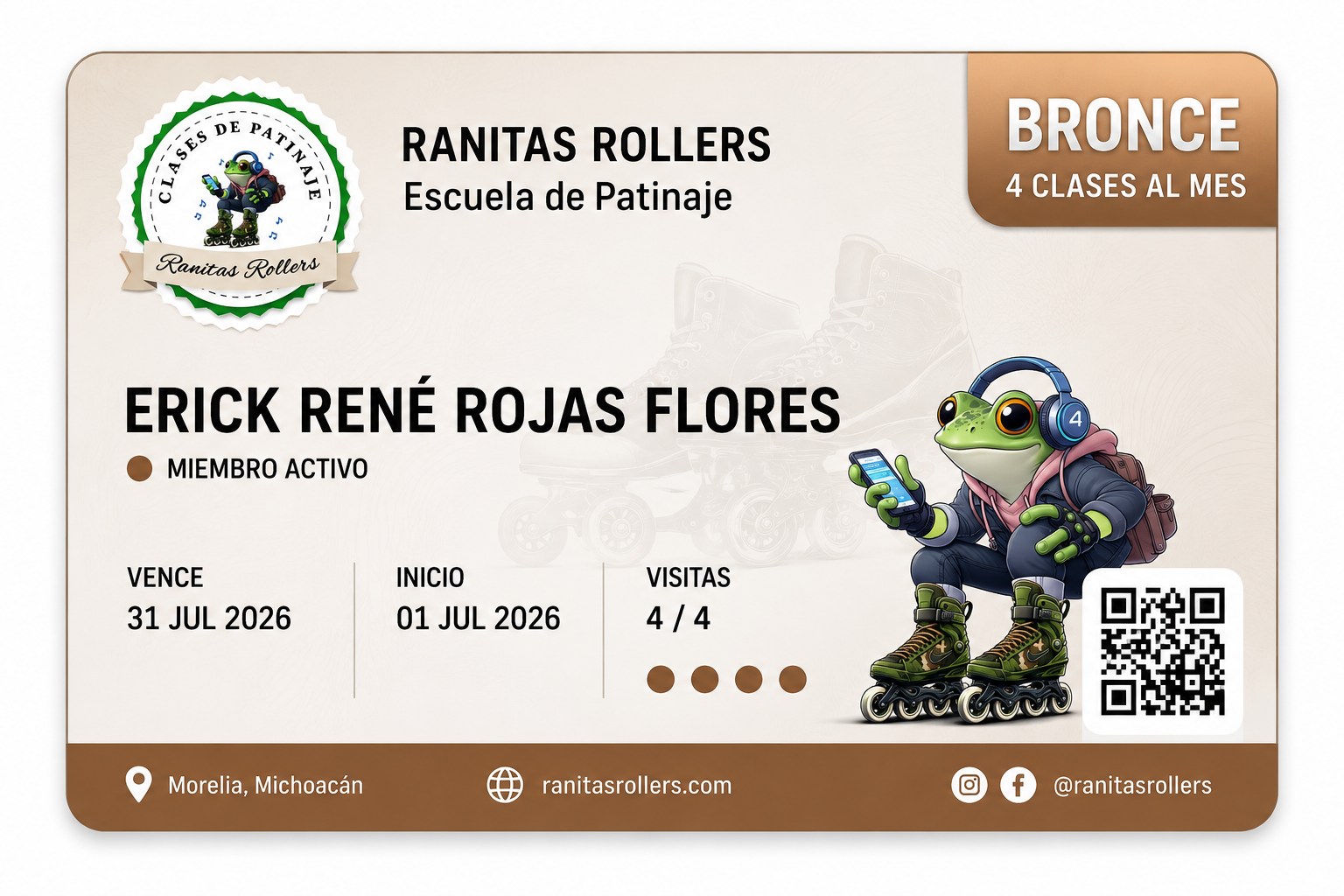 🥉🐸 MEMBRESÍA BRONCE 🛼✨