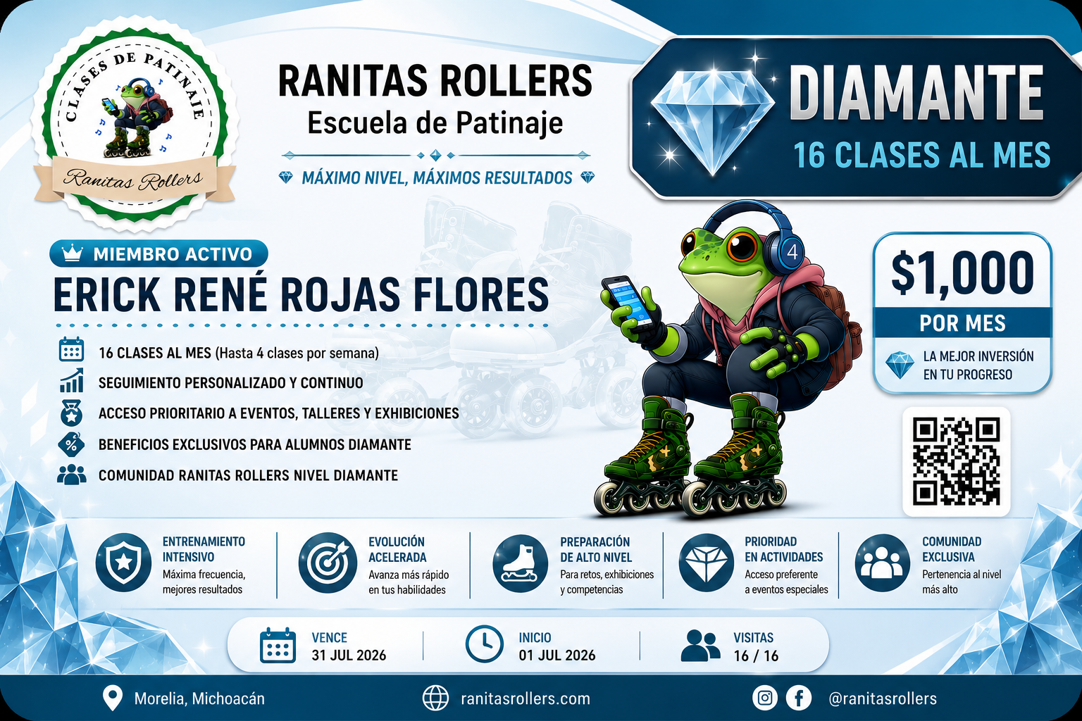 💎🐸 MEMBRESÍA DIAMANTE 🛼✨