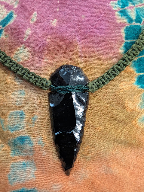 Obsidian Arrowhead Necklace