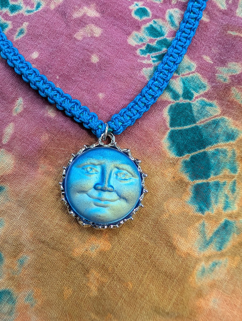 Celestial Moon Face Necklace