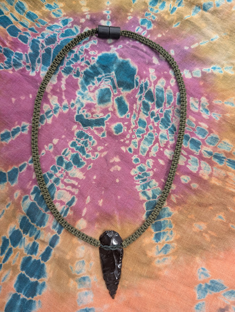 Obsidian Arrowhead Necklace