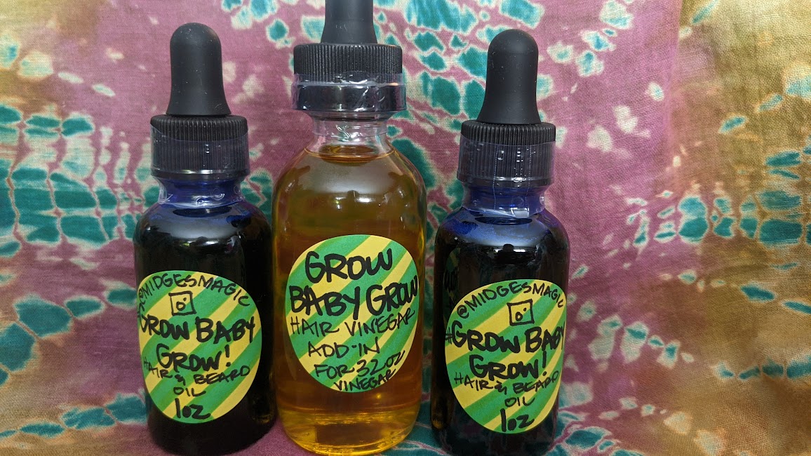 Grow Baby Grow Hair & Beard Oil + Hair Rinse Add-in