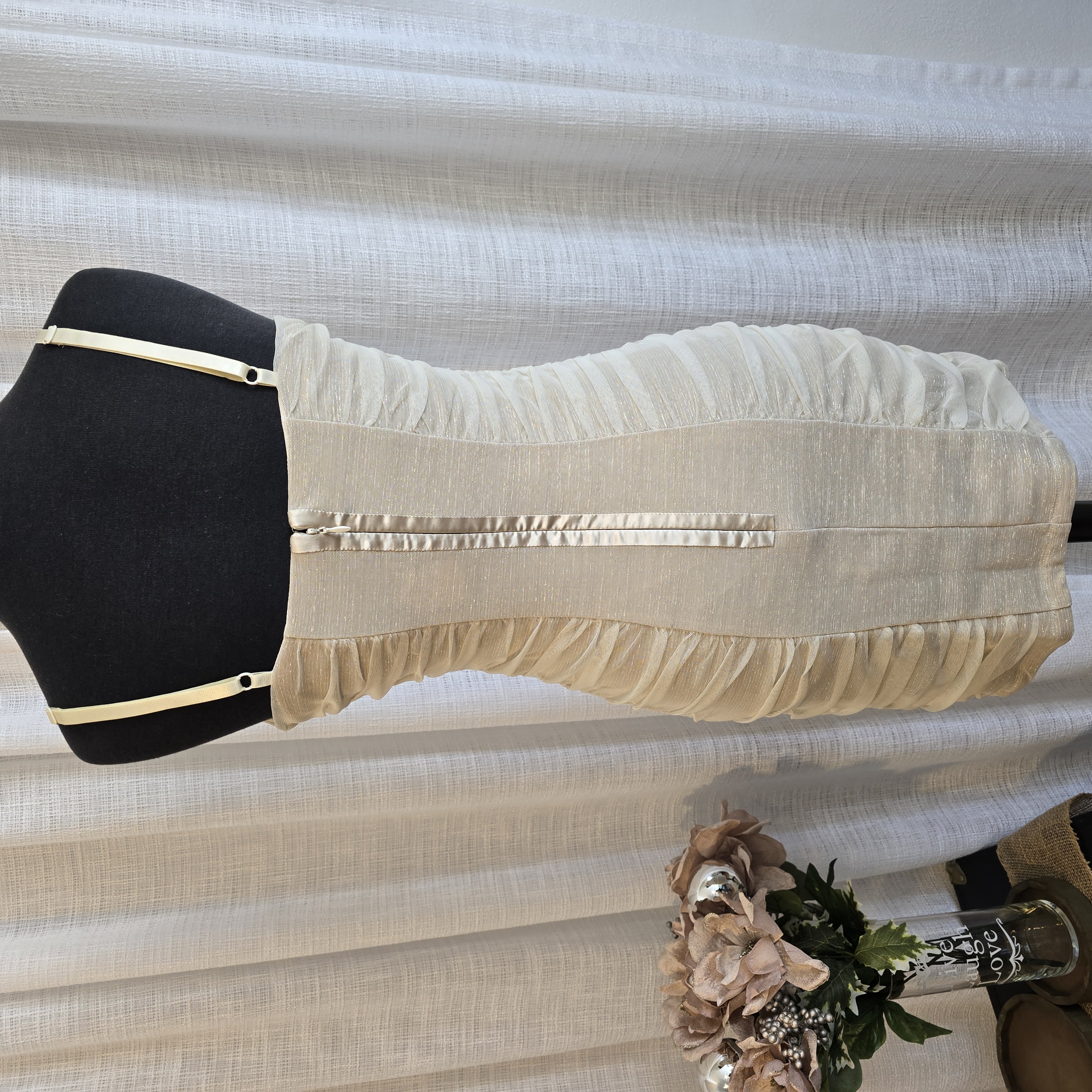 Beige Cocktail Dress- max and cleo