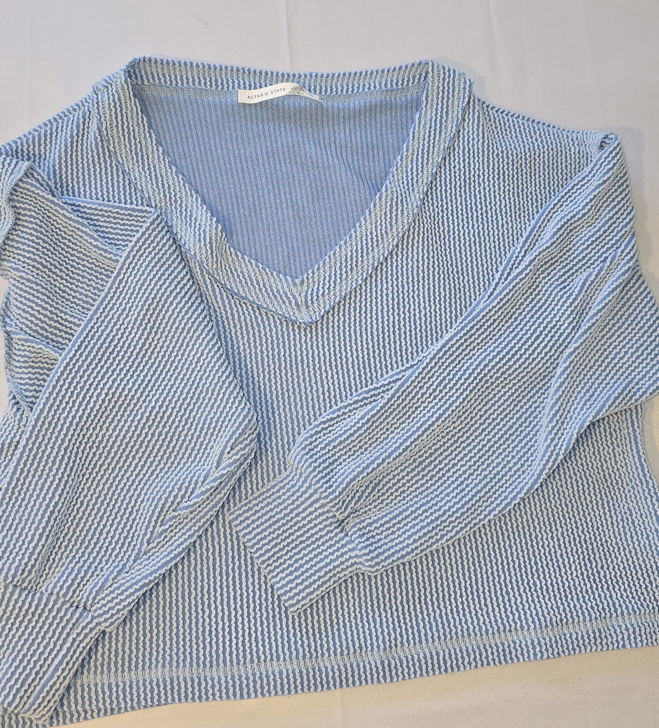 Light Blue Knit Sweater- ALTER D STATE