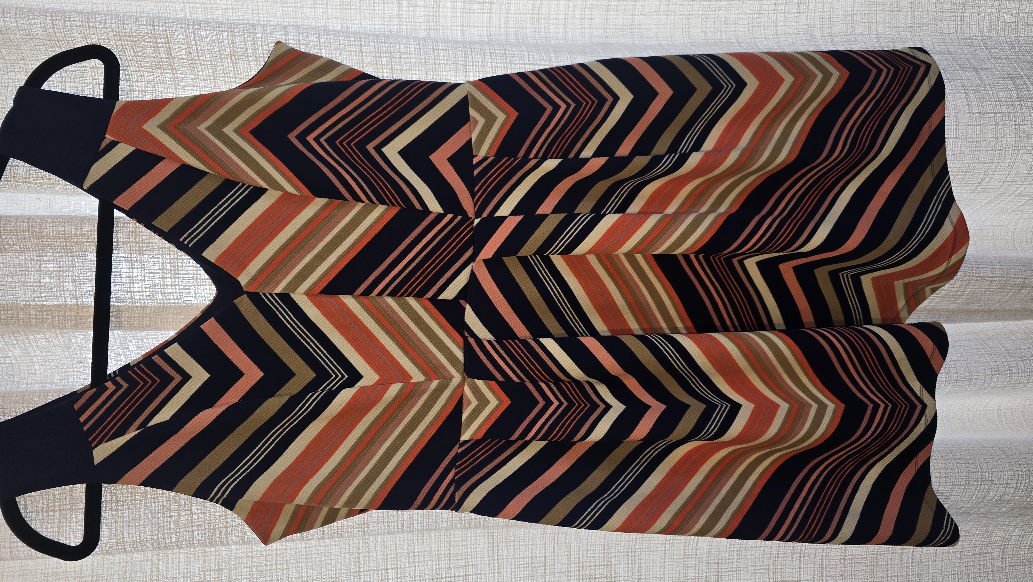 Chevron Print Sleeveless Dress- En Focus Studio