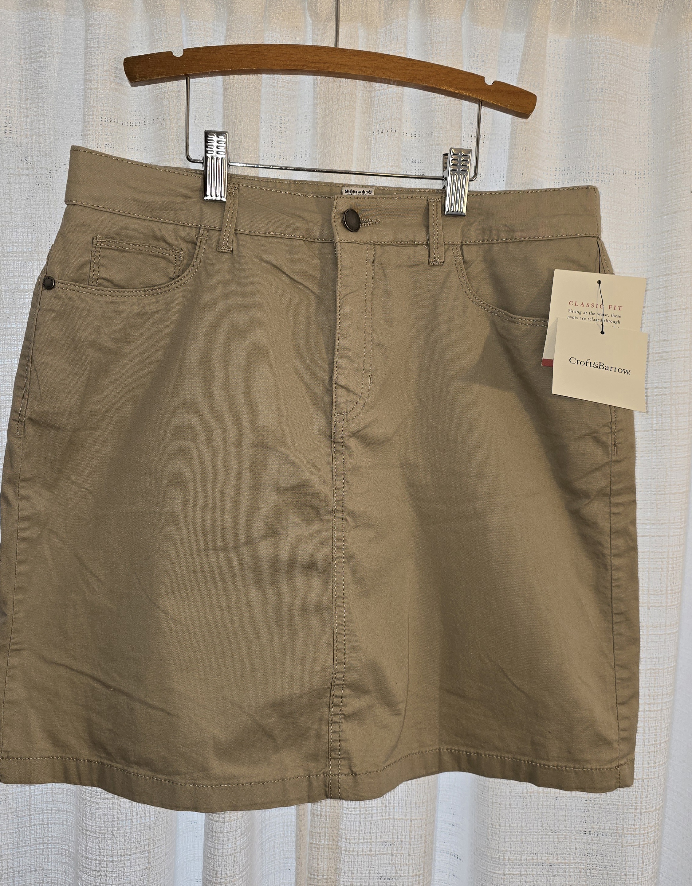 Beige Casual Skort- Croft & Barrow