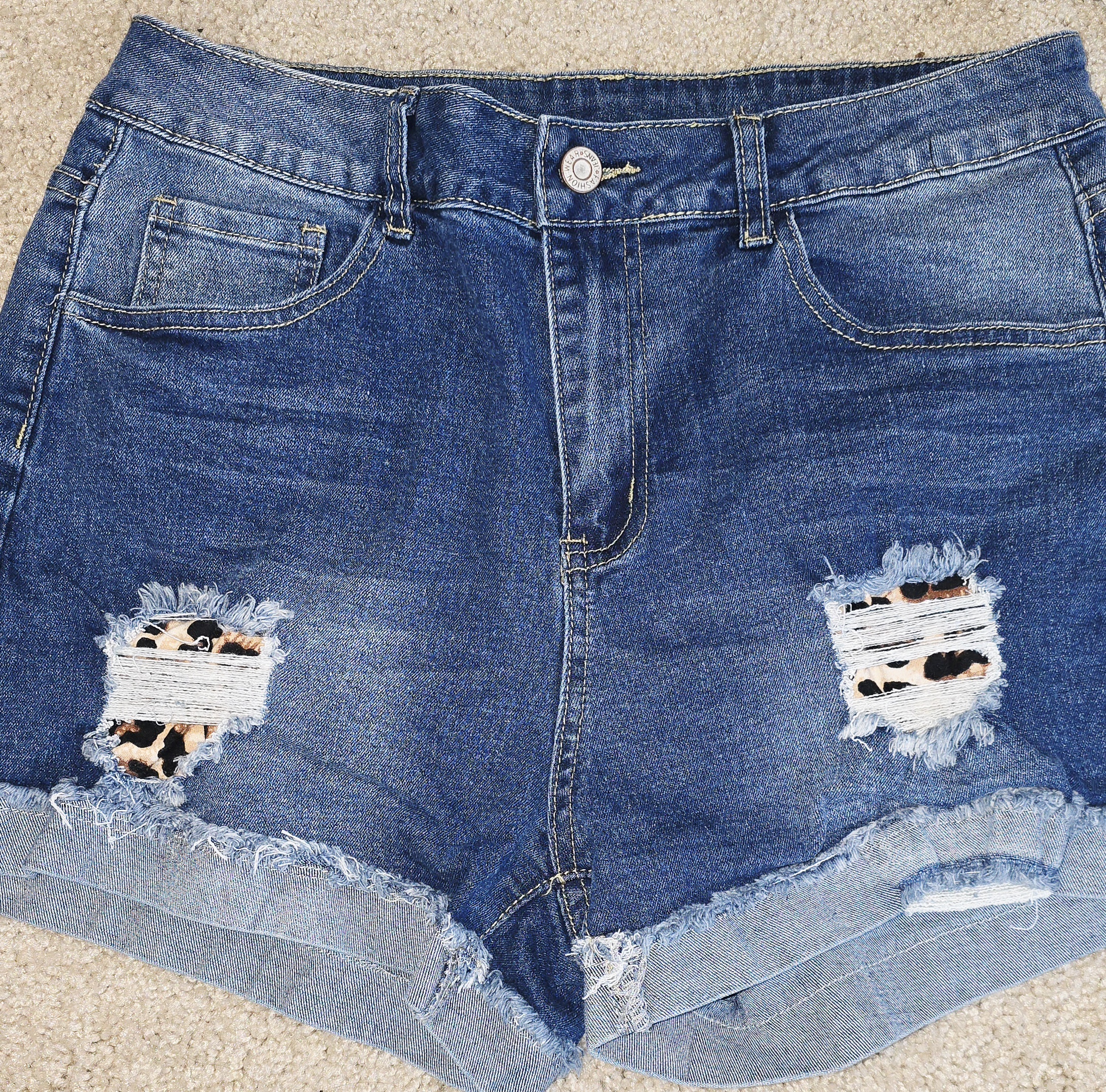 Women's Distressed Denim Shorts