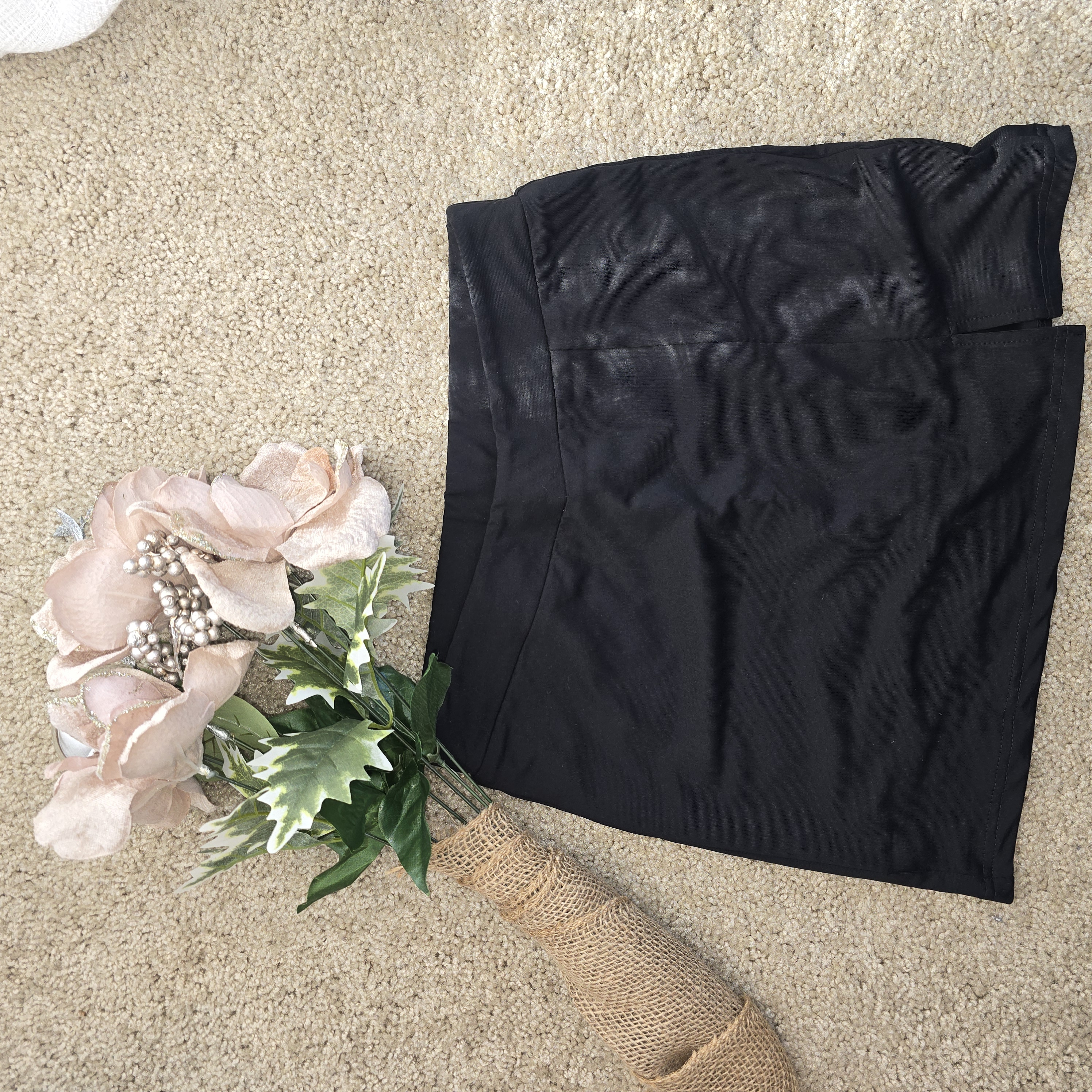 Classic Black Mini Skirt- SHEIN