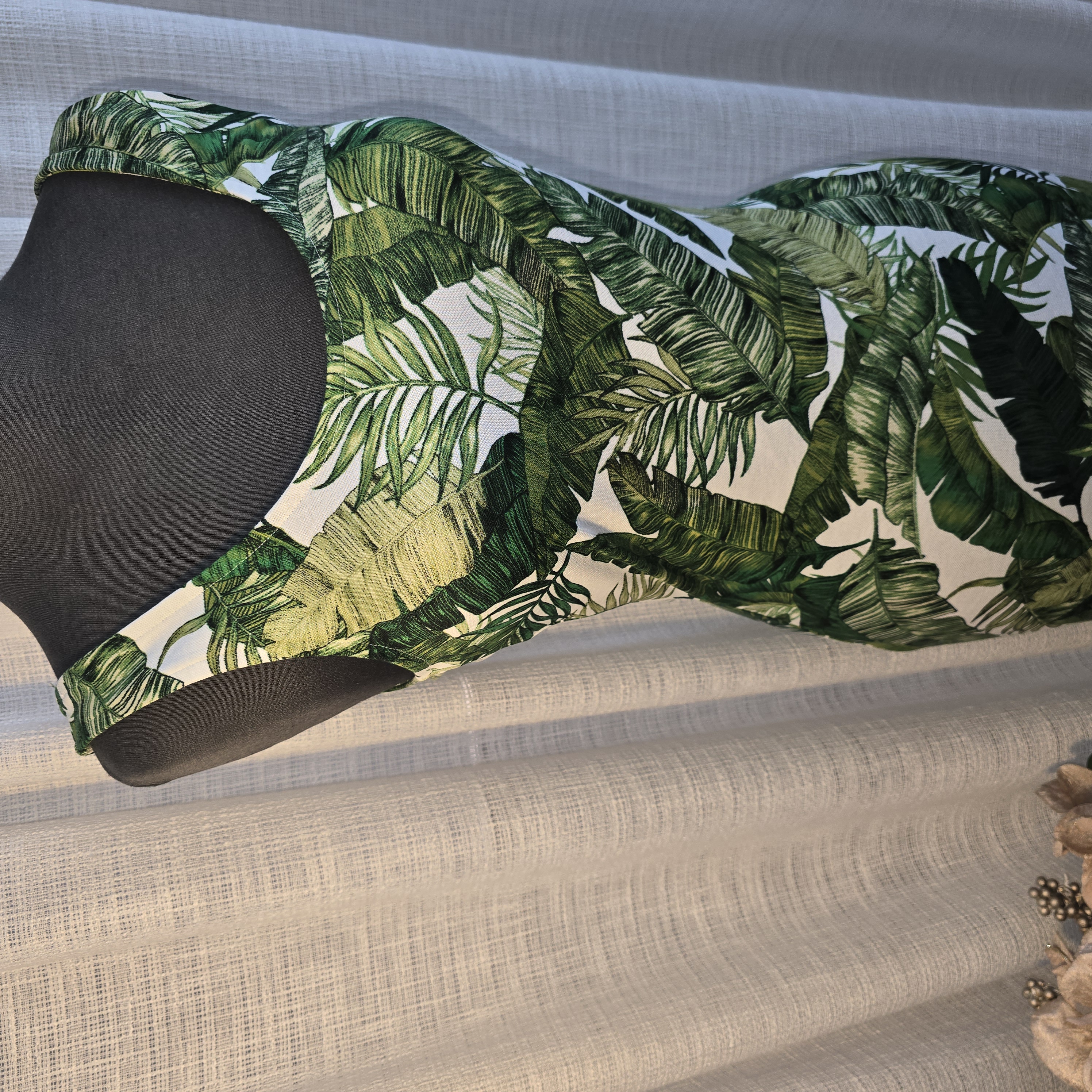 Tropical Leaf Print Dress- H&M