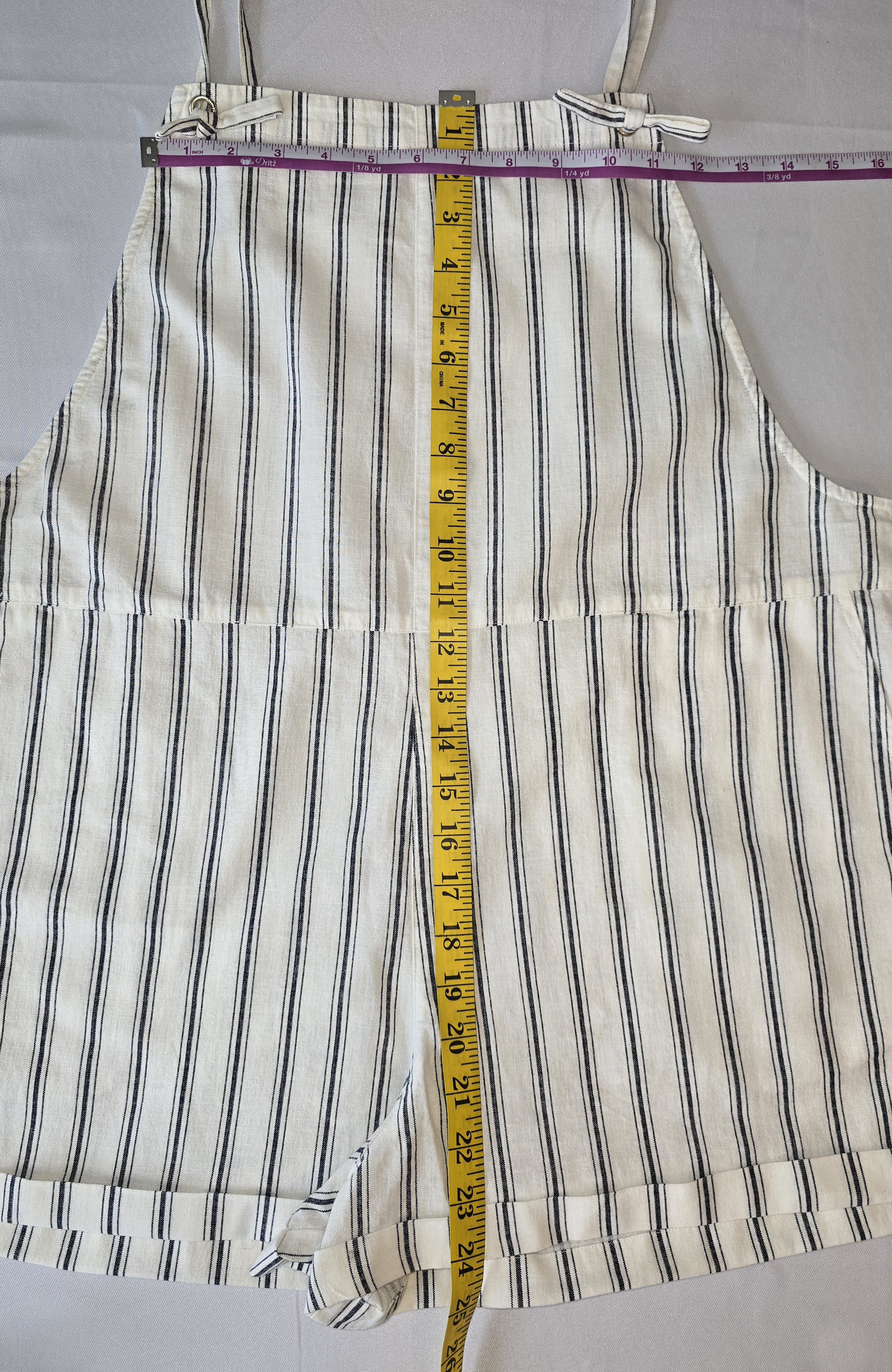 Striped Linen Overalls- COTTON:ON