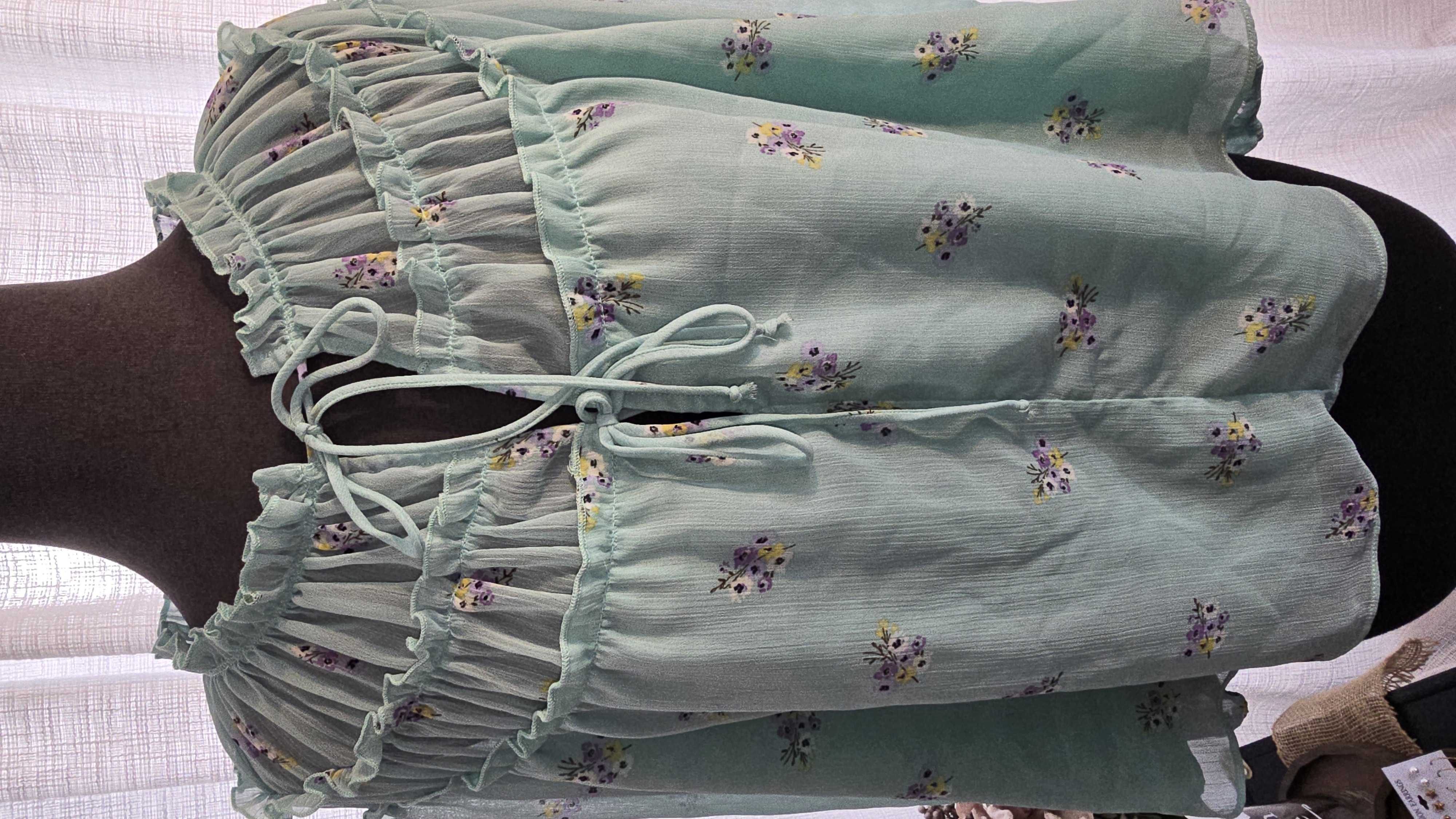 Mint Floral Blouse-  Socialite- Nordstorm