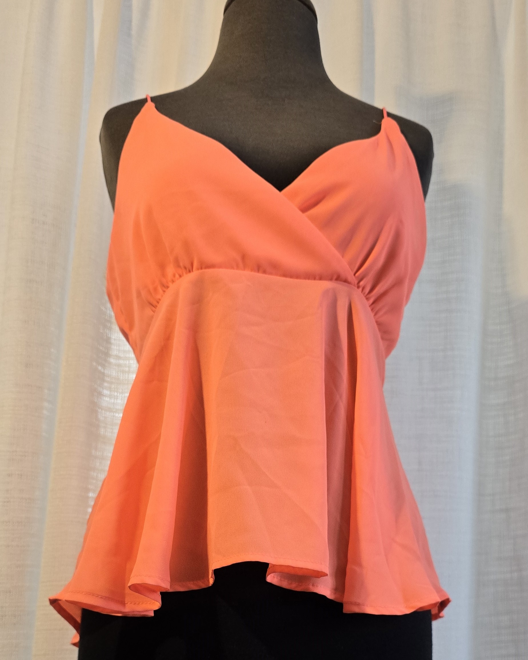 Coral Sleeveless Top willow + root