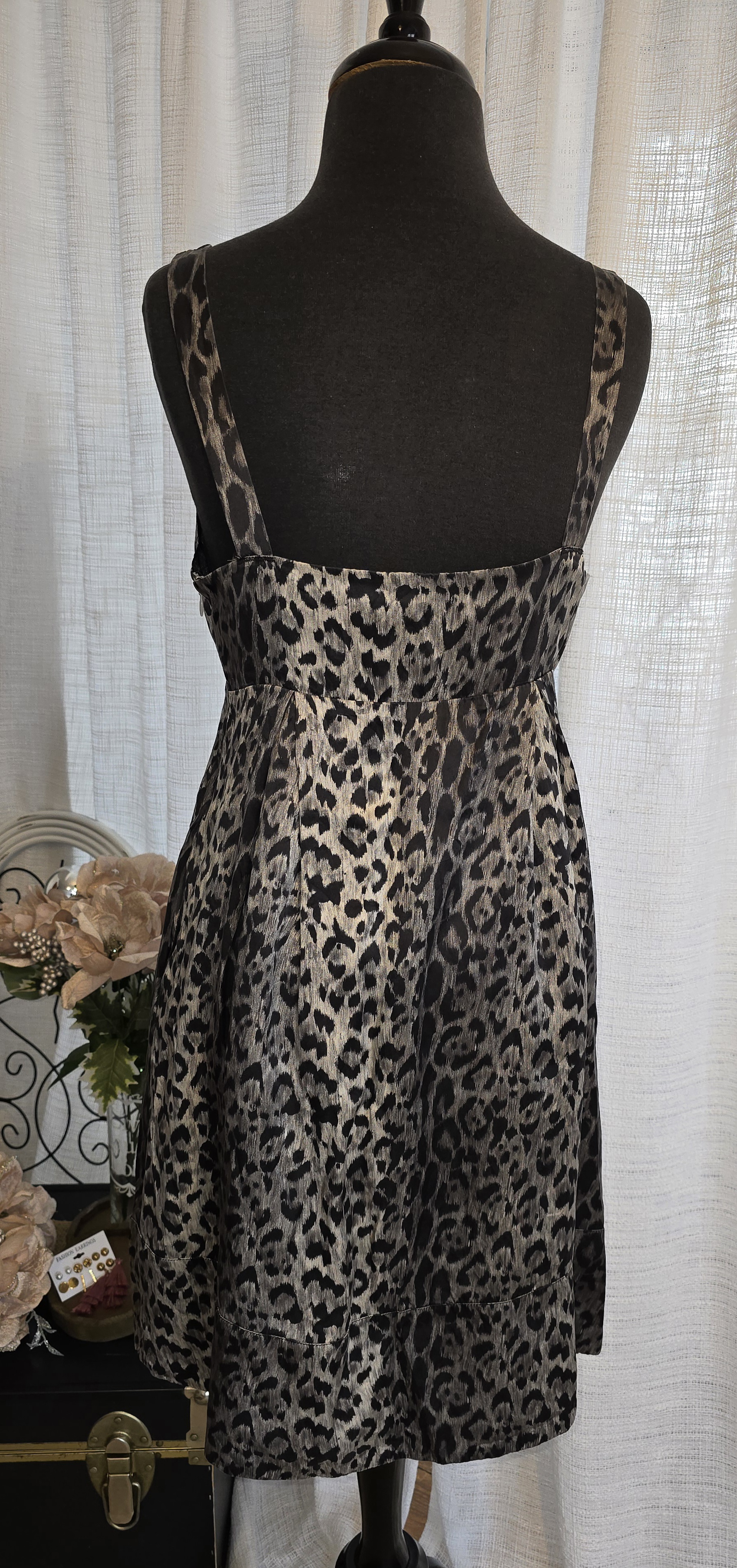 Animal Print Sleeveless Dress- The Limited